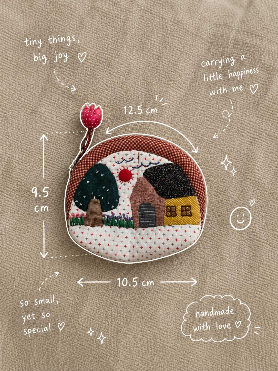 Handmade Village Mini Coin Wallet