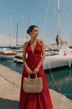 Santorini Handbag – Statement Piece (Medium): Lina