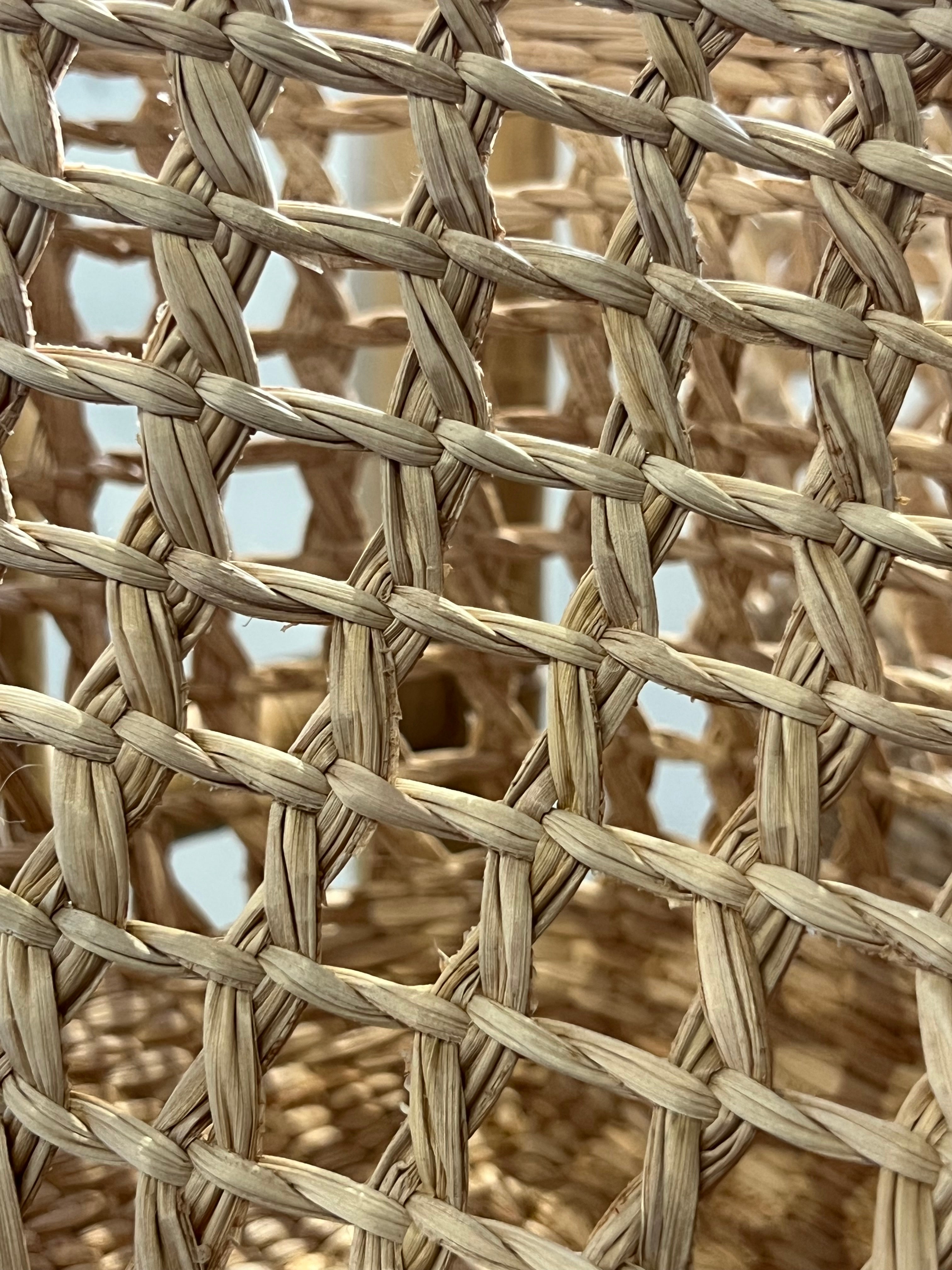 Marbella Coastal Basket – Woven Beach Essential Short Handle
