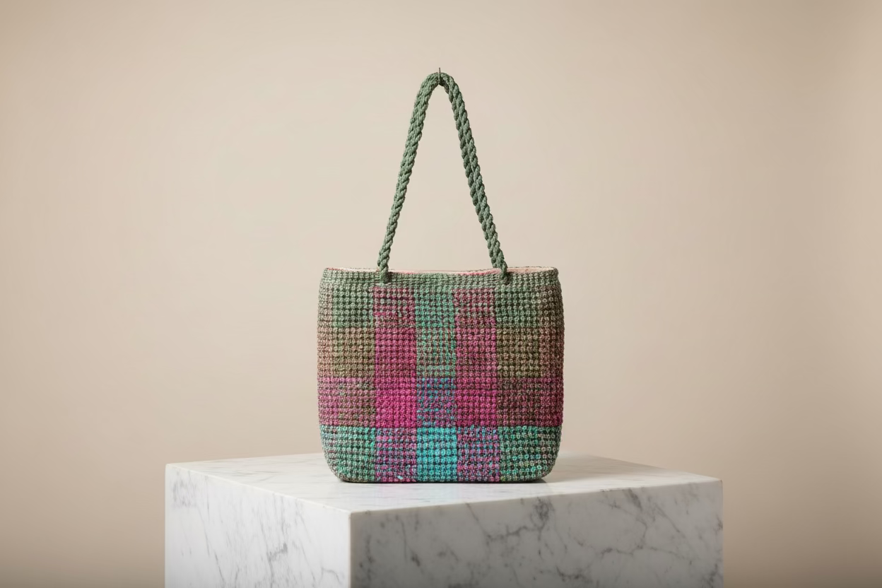 Biarritz City Tote – Elegant Woven Shopping Bag