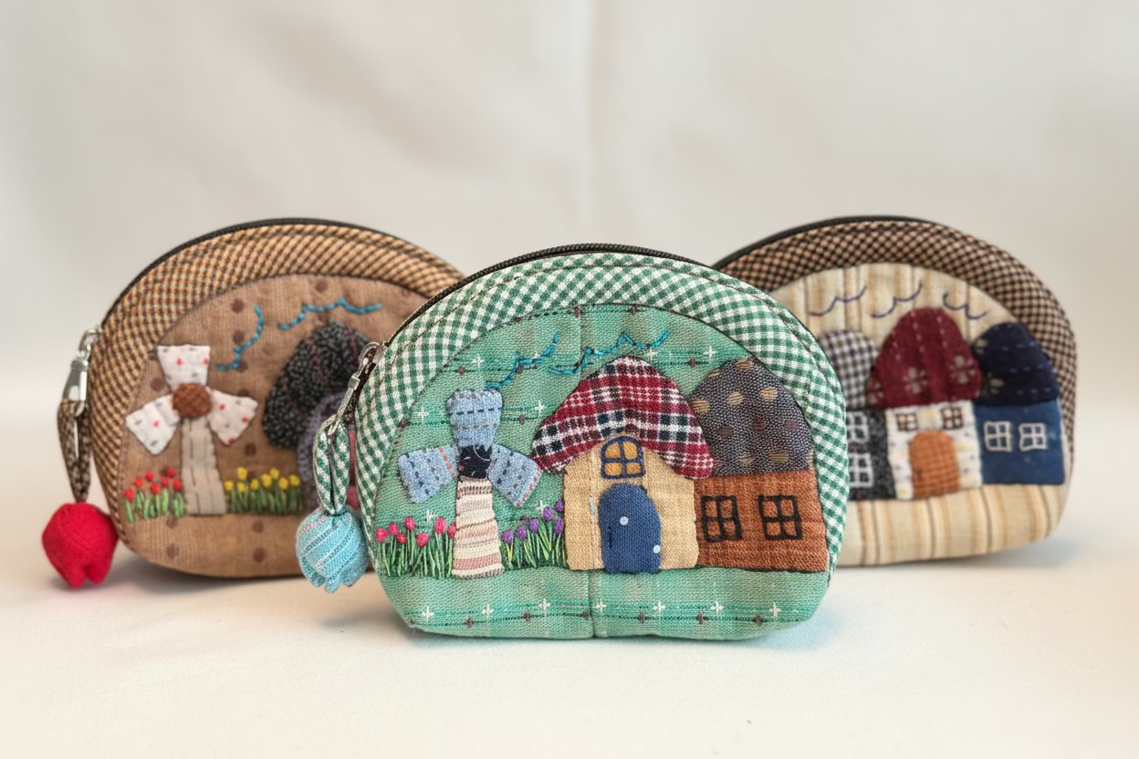 Handmade Village Mini Coin Wallet