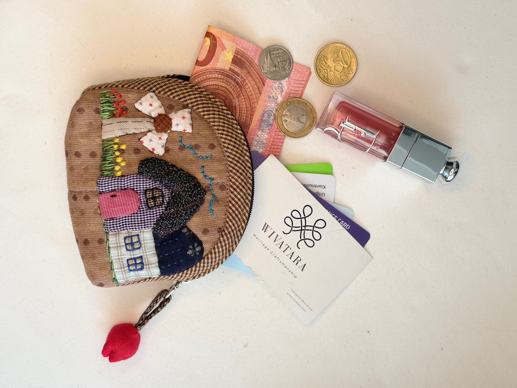Handmade Village Mini Coin Wallet