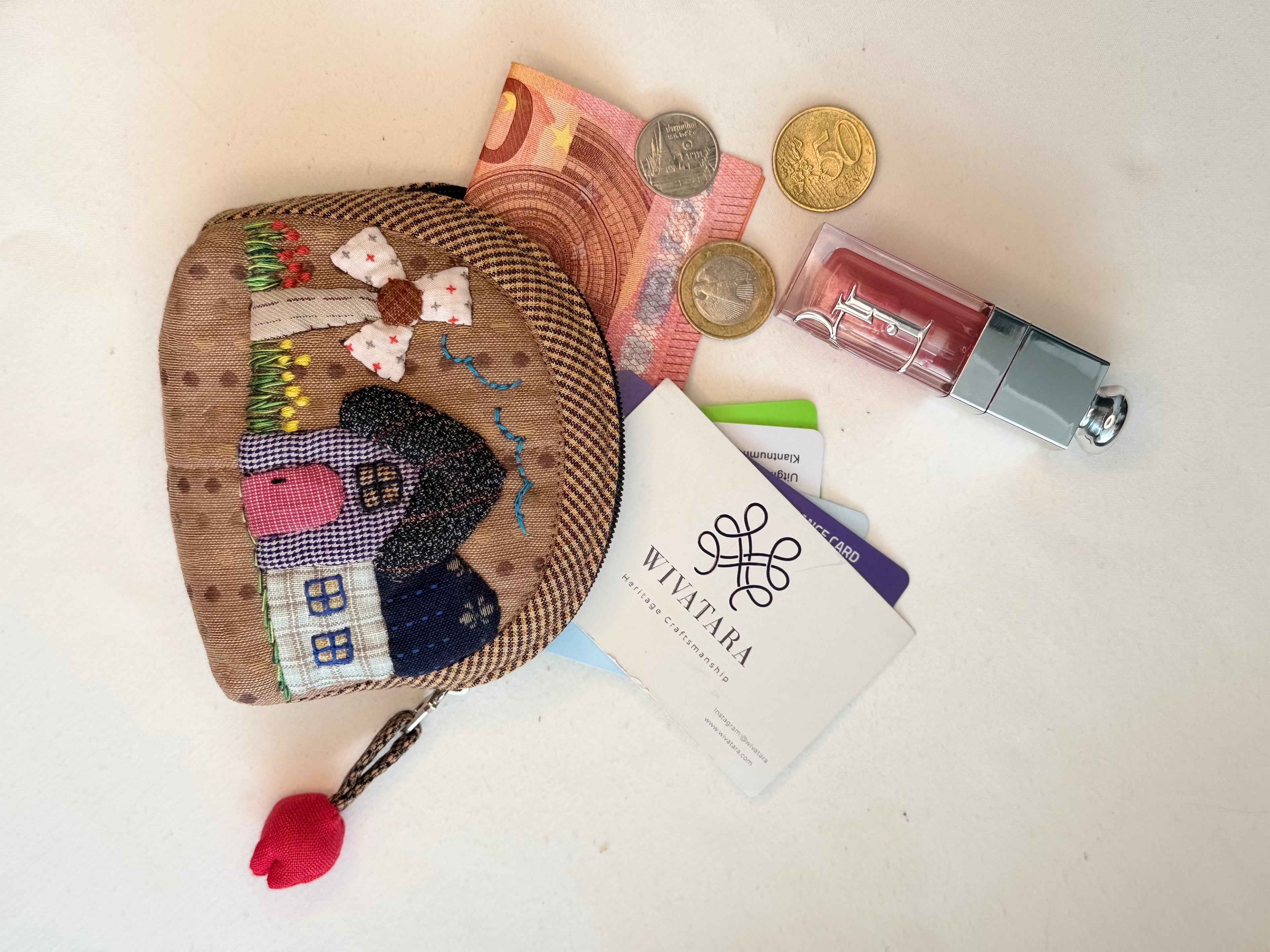 Handmade Village Mini Coin Wallet